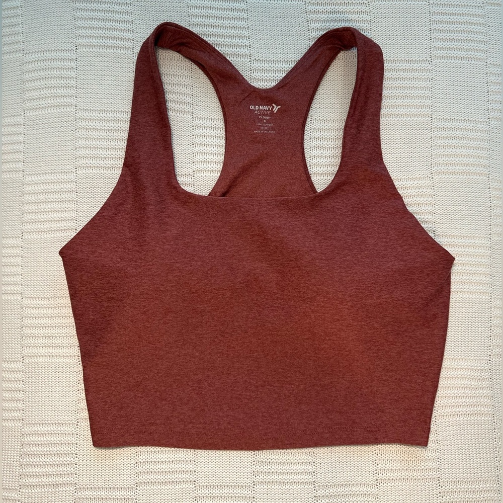 Old Navy Burgundy Activewear Top